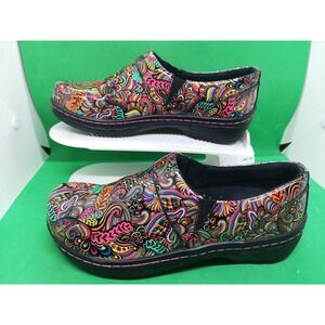 Klogs Mission Floral Colorful Shoes Clogs Nurse Loafer Mule Pink Size 6